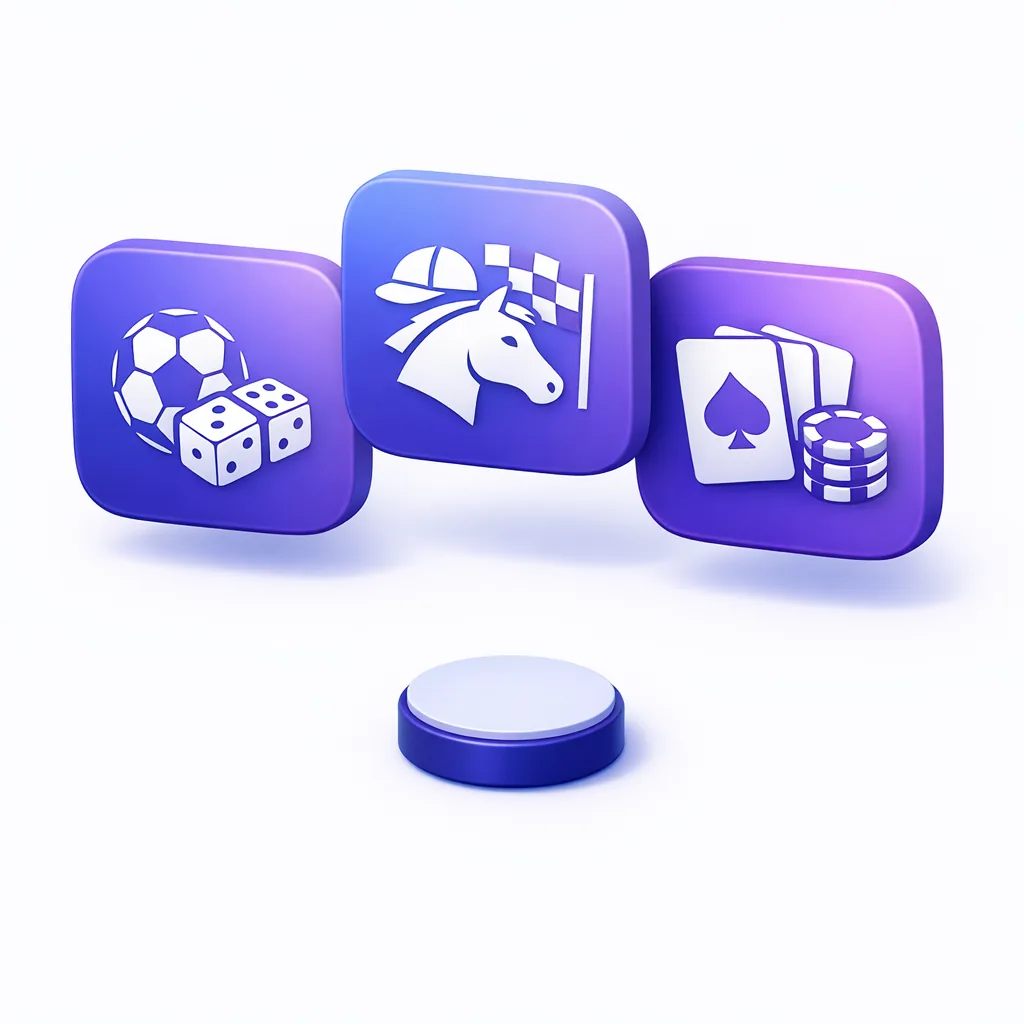 Périmètre ANJ sans KYC, trois cartes ANJ-licenciées et une hors périmètre en rendu 3D indigo