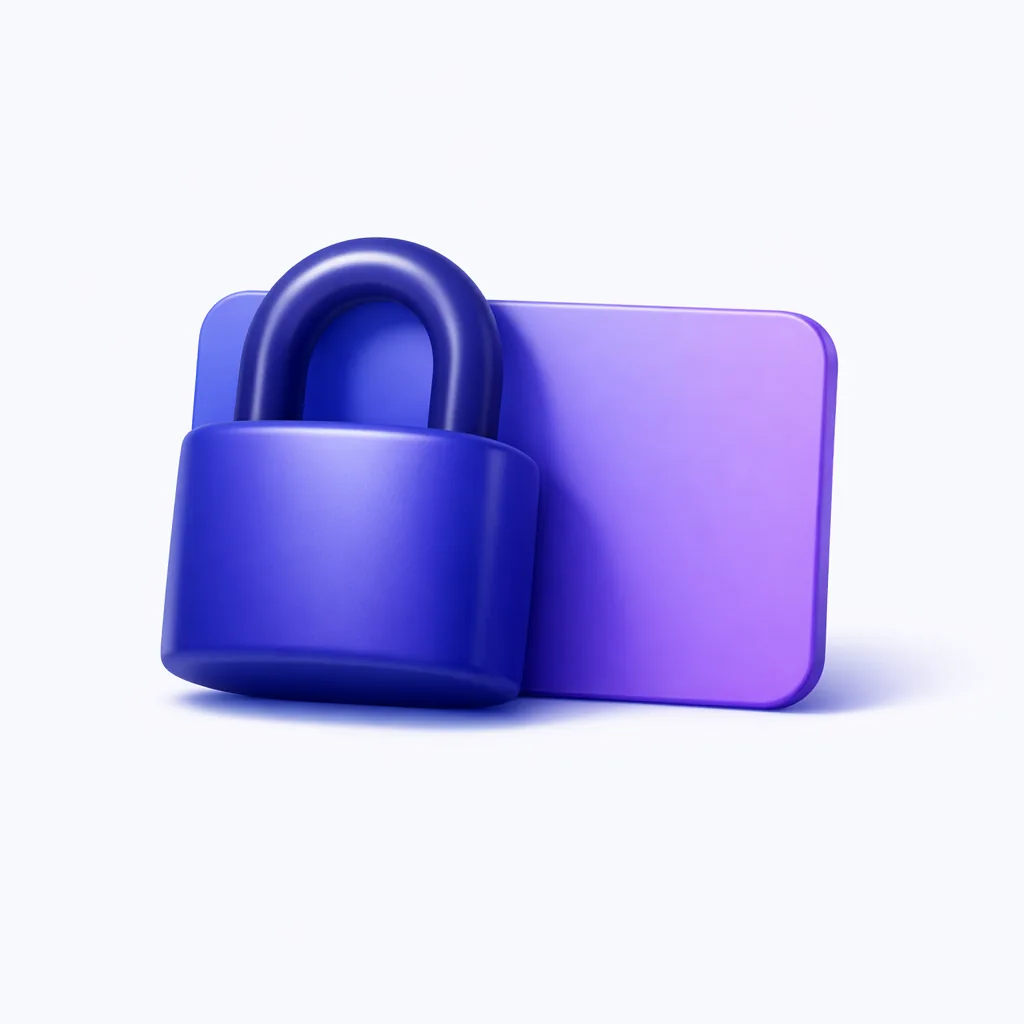 Déclenchement KYC sur casino Neosurf, cadenas fermé posé contre une carte en rendu 3D indigo