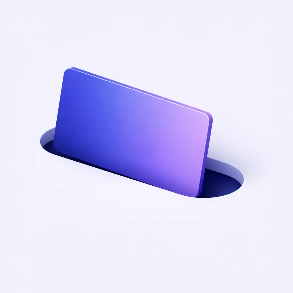 Rail Open Banking Pay-N-Play, carte bancaire indigo glissant dans une fente