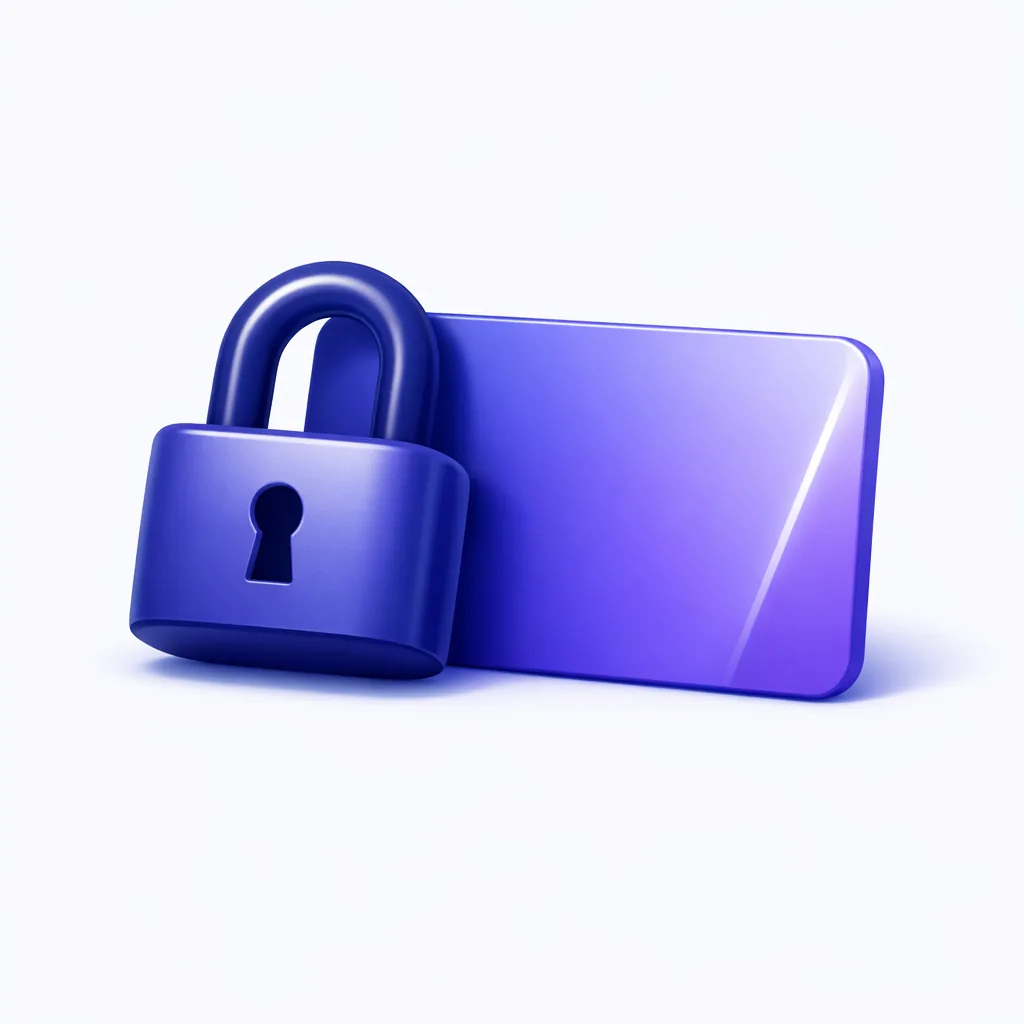 Seuils LCB-FT du retrait sans KYC, cadenas et carte en rendu 3D indigo